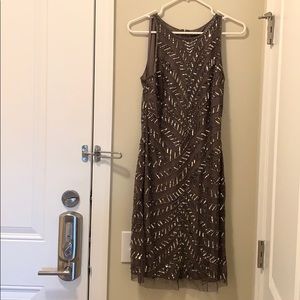Adrianna Papell Beaded Sleeveless Cocktail Dress